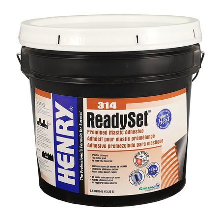 HENRY Henry 314 Ready Set Premixed Mastic Adhesive 3 1/2GAL 314 3-1/2GAL